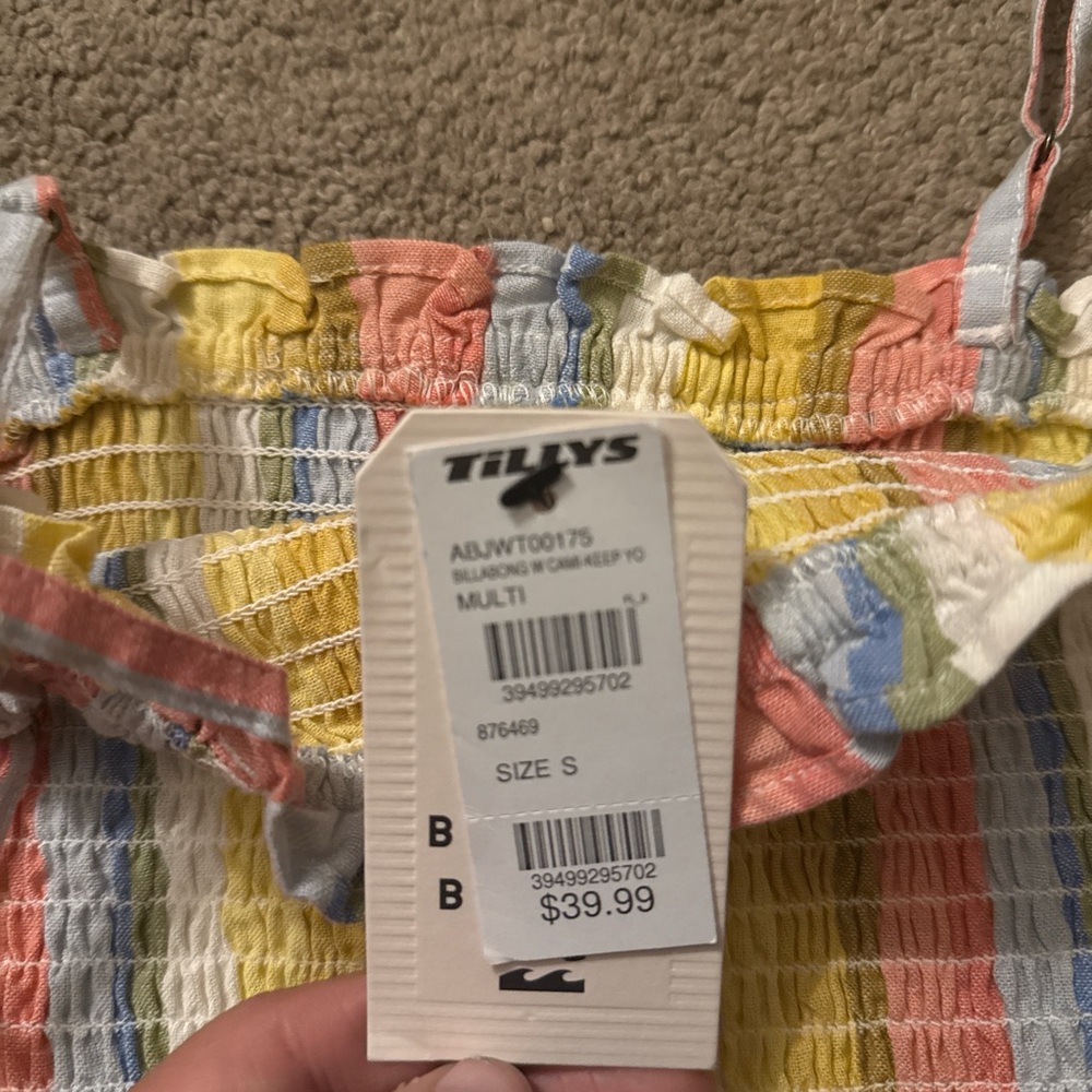 Billabong Multicolor Smocked Top
